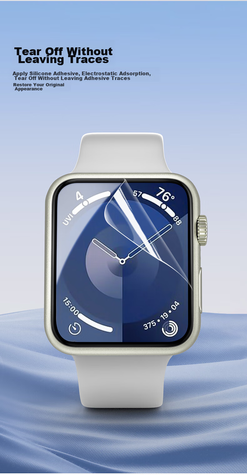 CangHua Compatible with Apple Watch S11 Protective Film, Apple IWatch S10/S11 Watch Film with Self-Aligned Positioning, Full Screen Coverage Hydrogel Film for Apple Watch, 46mm 12