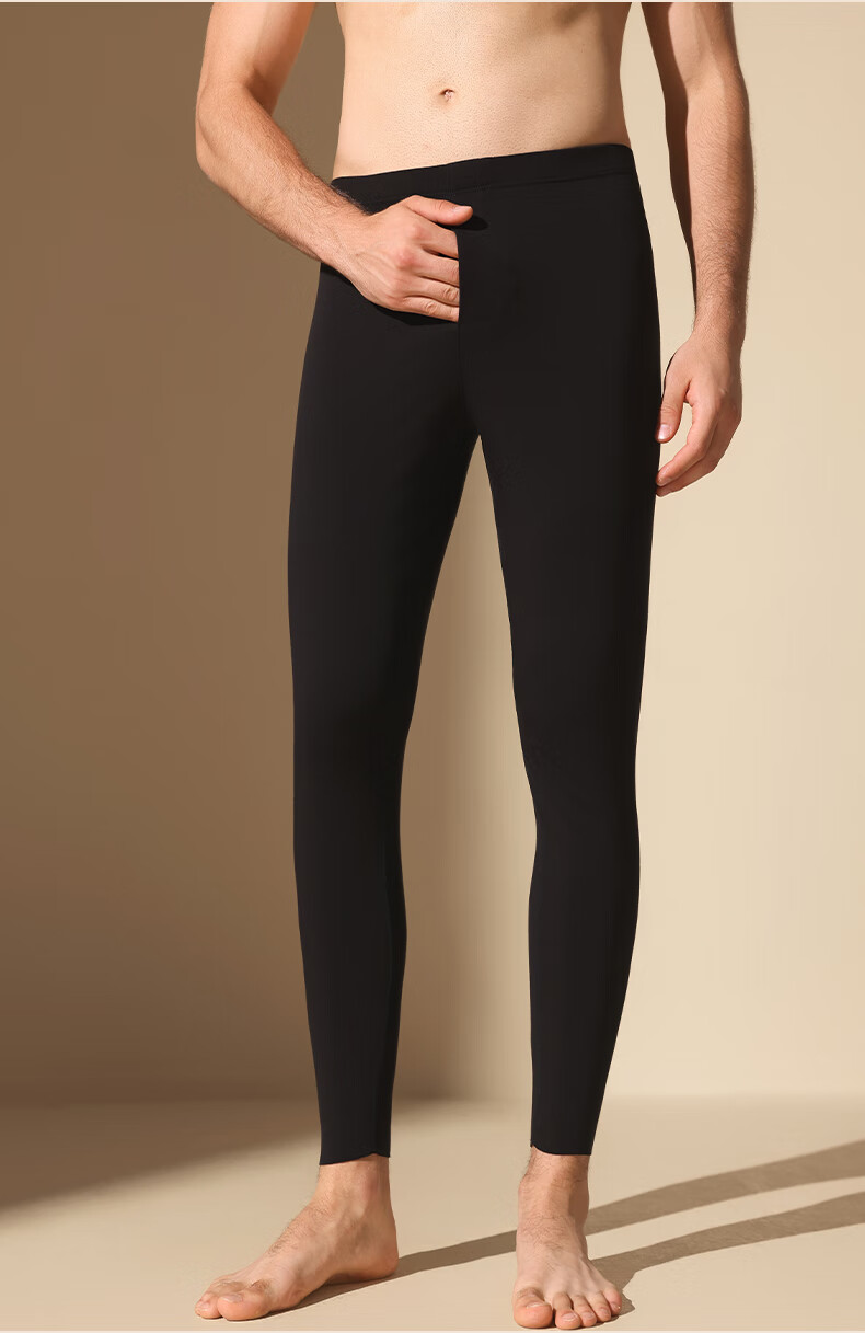 MiiOW Authentic Cashmere Thermal Pants Men Silk Heated Thickened Autumn Winter Cotton Wool Base Layer Pants 4