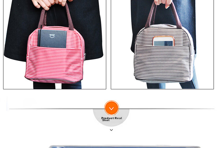 Lock & Lock Plastic Food Storage Containers Set of 2 with Divider, Airtight Lunch Boxes with Lunch Bag, 1000ml*2 15
