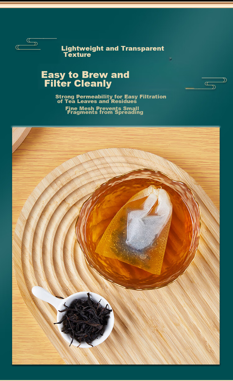 SHUANG YU Non-Woven Filter Bags Tea Bags Chinese Medicine Bags Marinade Bags 100 Disposable Herbal Medicine Bags Spice Pouches Drawstring Style 6