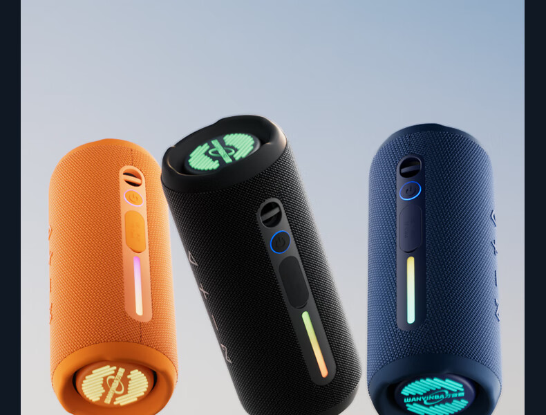 WANYINBA M6 Bluetooth Speaker, 30W Power, High Volume, Outdoor Portable Waterproof Small Speaker, Car-Mounted Cycling, High-Quality Sound, Ultra-Heavy Bass, Blue Long Battery Versio 6