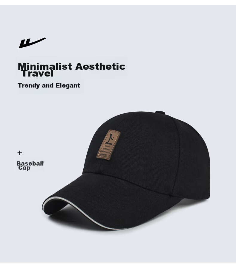 Huili Baseball Cap, Unisex Visor Hat, All-Season Hat, Sports Fishing Sun Hat, Long Brim (White) 3