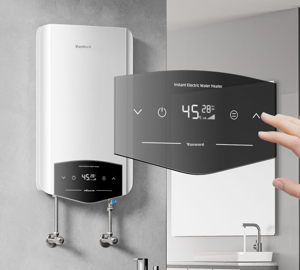 Vanward Instant Heating Variable Frequency Water Heater, Fast Heating Electric Water Heater, Household Constant Temperature Bathing, No Storage Water Heating Device, Shower Wall-Mounted Kitchen Hot Water Heater 7