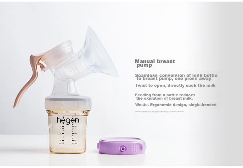 HEGEN Baby Bottle for Newborns 3-6 Months, 240ml PPSU, Anti-Colic, Anti-Choking, Breast-Like, Imported, Pink 15