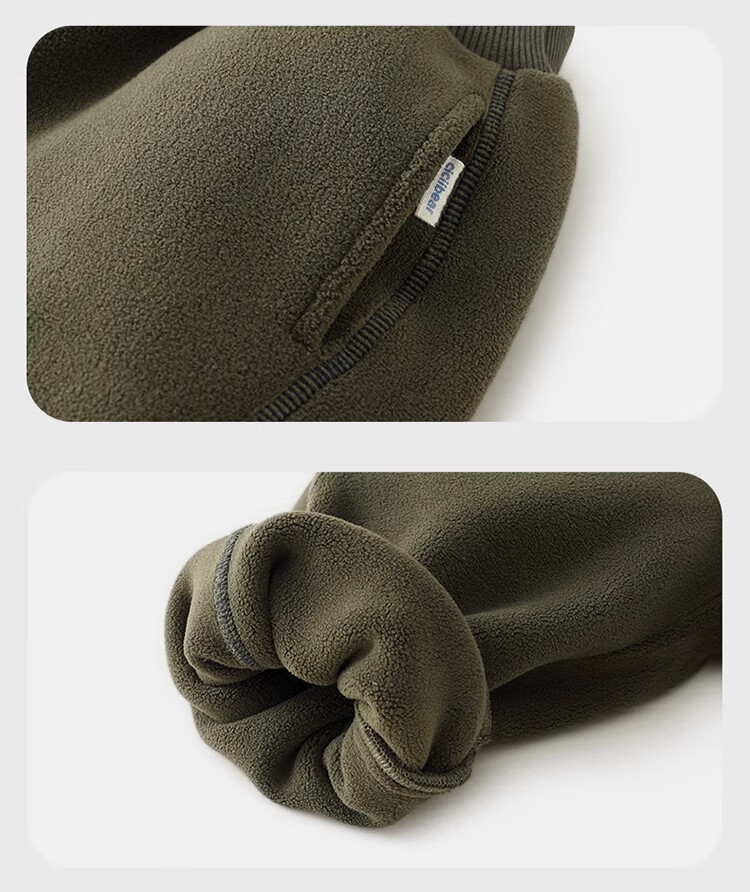Ciciibear Anti-Pilling Static-Resistant Double-Sided Fleece Thickened Warm Pants for Baby Boys Winter 16