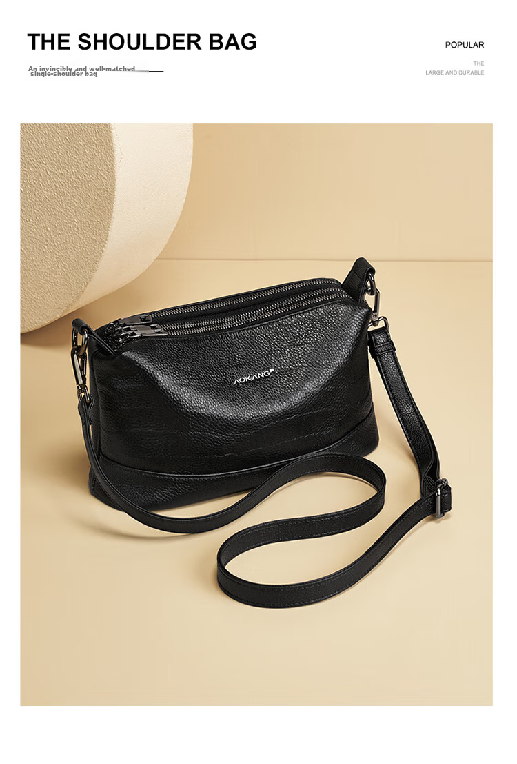 Aokang Women's Handbag, 2026 New Trendy Cowhide Small Square Bag, Light Luxury Crossbody Shoulder Bag, Birthday Mother's Day Gift for Mom Or Wife 6