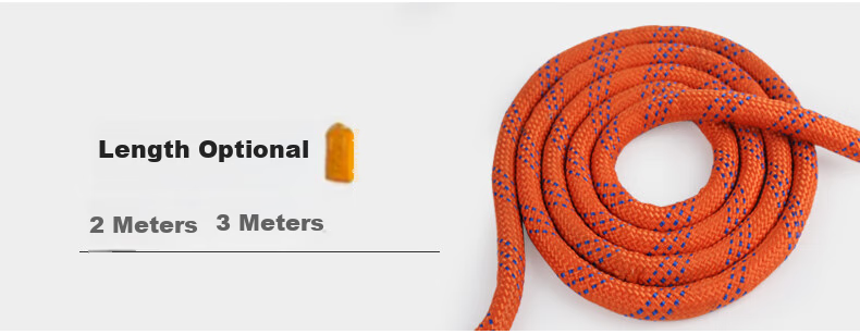 Hongshenghuashun Safety Belt, Safety Rope, High-Altitude Work Escape Lanyard, National Standard Construction Site, 3-Meter Large Hook 3