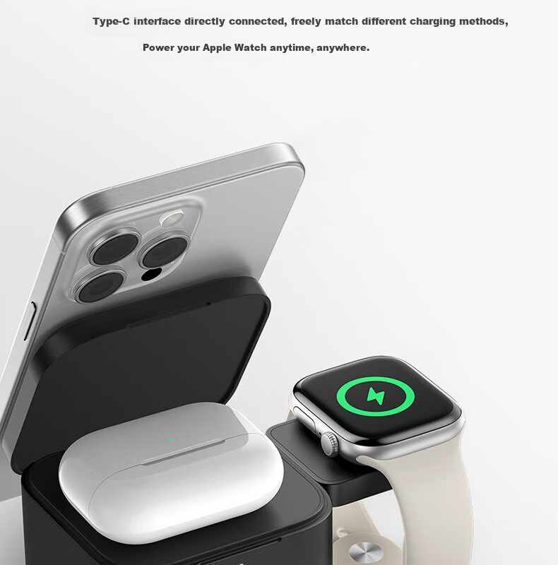 Baseus MagPro Magnetic Apple Watch Wireless Charger 2.5W Compatible with Apple Watch 10/9/8/7/6/5/4/3/2/SE/Ultra 5