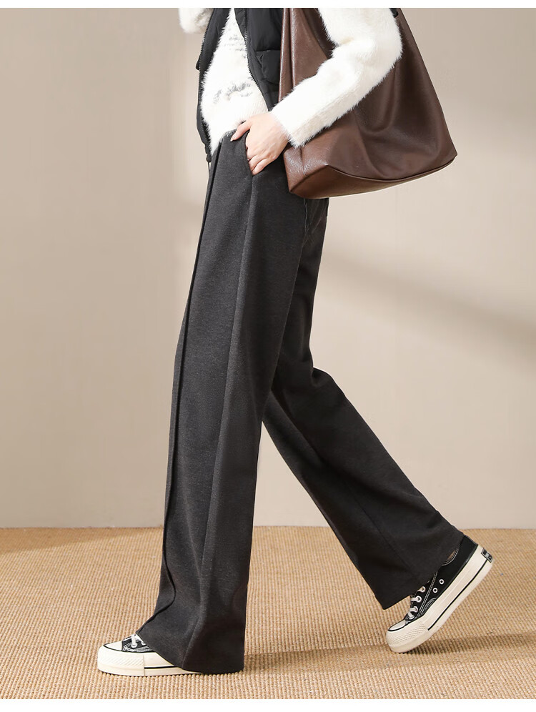 Dme [Mid-Rise Design to Make Legs Look Straight And Long] Relaxed Loose-Fitting Wide-Leg Pants, Soft And Skin-Friendly Glutinous Rice Pants 17
