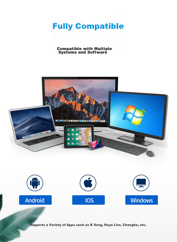 SAST OK-63 Computer Microphone, Gaming Voice Desktop Conference Host Live Streaming PUBG Compatible with Desktop Computers And Laptops, Condenser Mic USB Versio 9