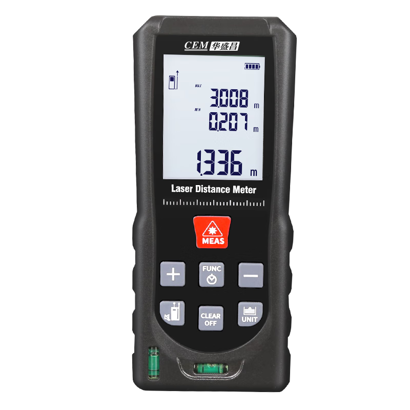 CEM LDM-150E Laser Distance Meter, Handheld High-Precision Electronic Ruler, Room Measuring Device, Dual-Axis Leveling, 150 Meters