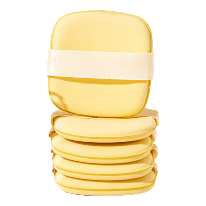 Liqing Butter Gas Cushion Puff [6 Pieces Per Box], Dual-Use for Dry And Wet Application, No Powder Absorption, Sponge Beauty Blender for Foundation And Powder Compact