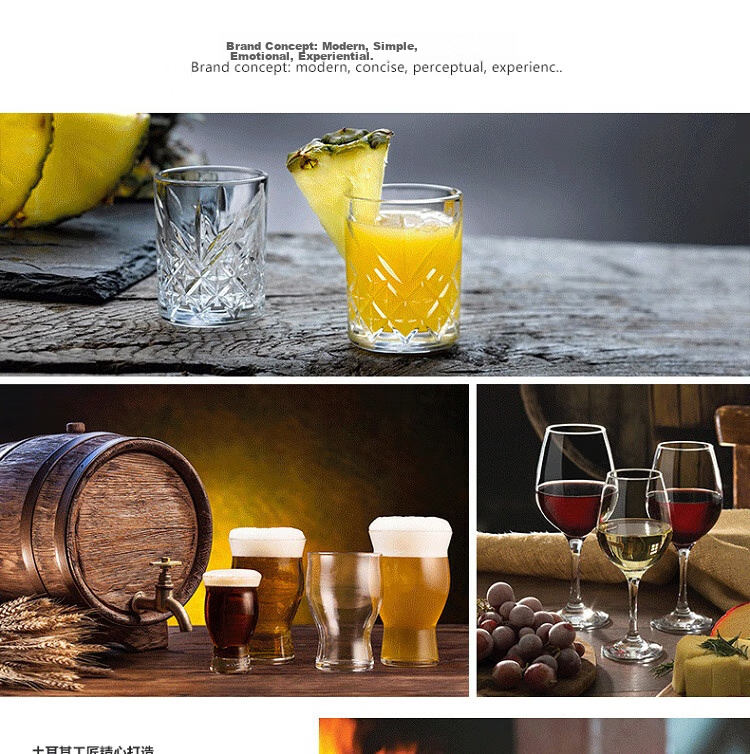 Pasabahce Beer Glasses, Imported Blown Glass, Extra Large Capacity, Lead-Free Glass, for Draft Beer, Juice, Drinks, Water Cups, 665ML, 2 Pieces, 42756 19