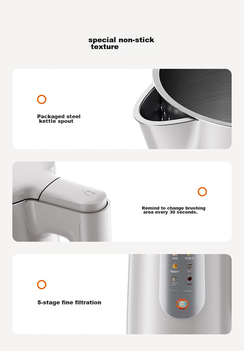 Joyoung Electric Kettle, U-Shaped Bottom Seamless Inner Tank, 2L Capacity, 316L Stainless Steel Seamless Inner Tank, Thermos Flask, 20WU3T 21