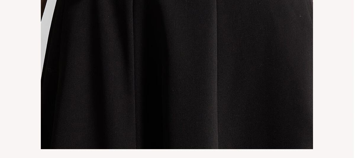 Chushen Women's Fashion High-Waisted A-Line Slimming Commuter Solid Color OL Flared Skirt S136B2749, Black, XL 5
