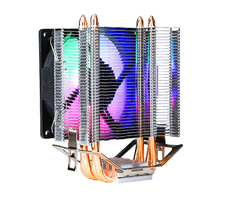 Ziyi RUIX Large Dual Tower 8 Copper Tube CPU Air Cooler Black ARGB Sync CD Pattern (Blackened Tower / Intel & AMD Multi-Platform / Includes Thermal Paste) 9
