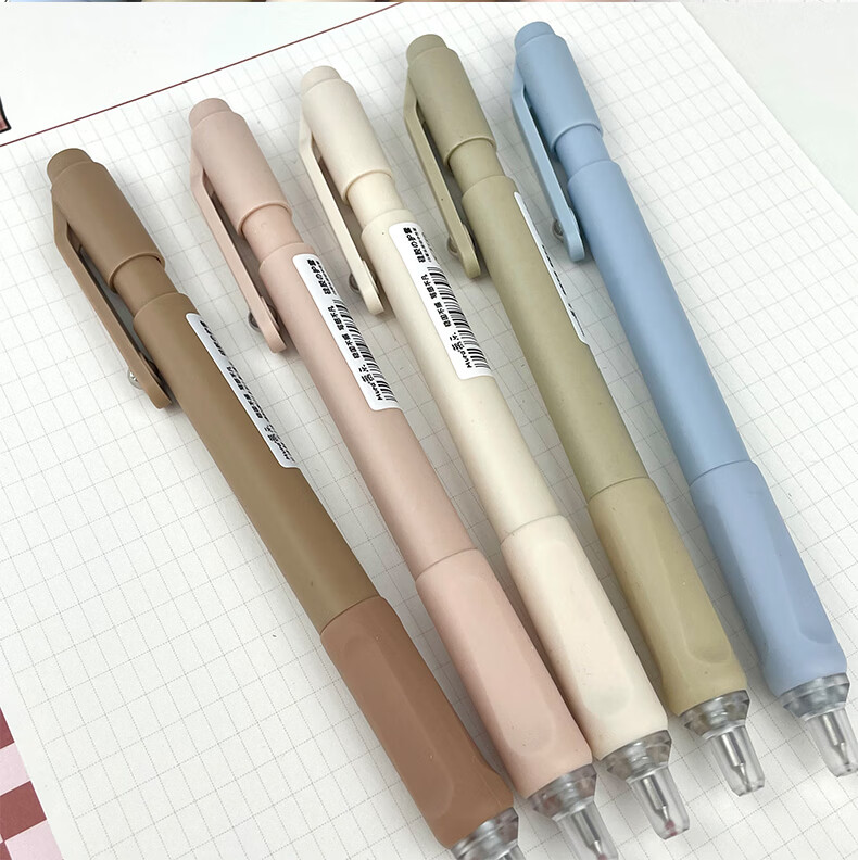 Mule Retractable Gel Pen, Vintage Color, 0.5mm Gourd Tip, Drawing And Journaling Pen, Colored Gel Pen, Multi-Color Stationery Marker, 3-Pack M-8922 7
