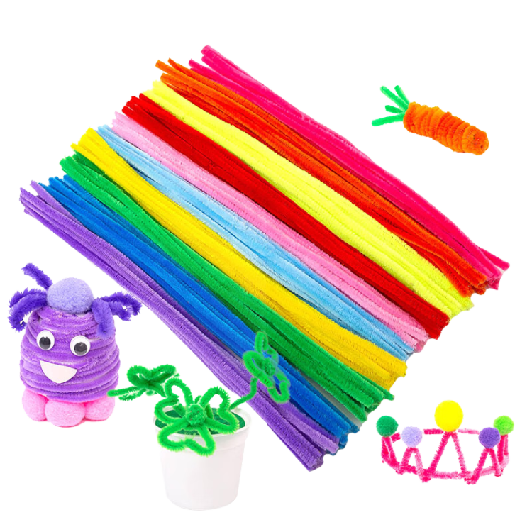 Danmiqi Encrypted Hair Twisting Stick Set, Flower Bouquet DIY Craft Kit, Girls' Pretend Play Toy, Birthday Gift