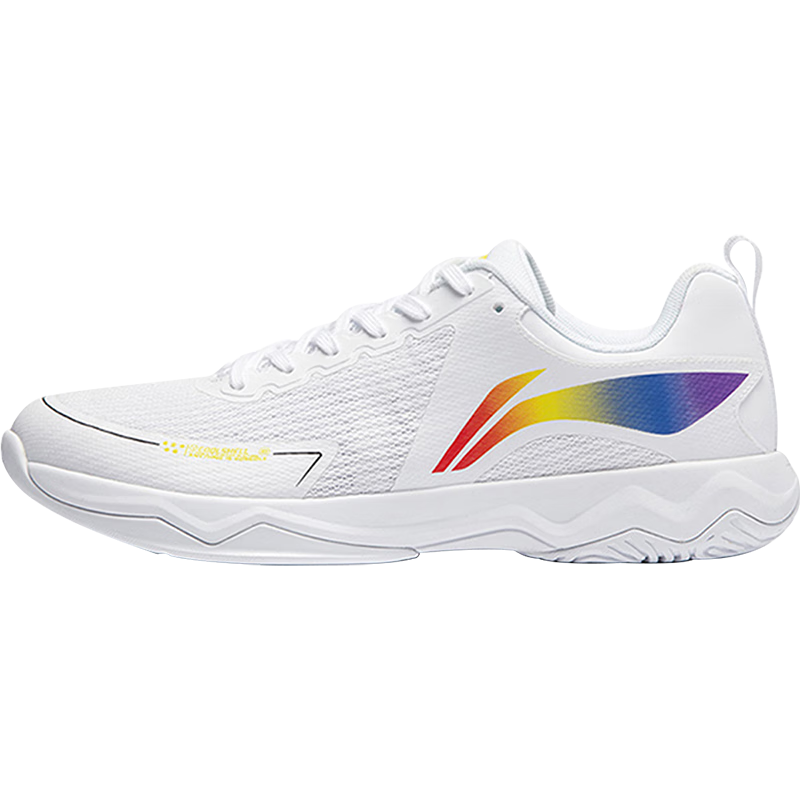 Li-Ning Table Tennis Shoes Qilin 3.0ESS, Unisex Non-Slip Shock-Absorbing Sports Shoes Training Shoes, Standard White, Size 43