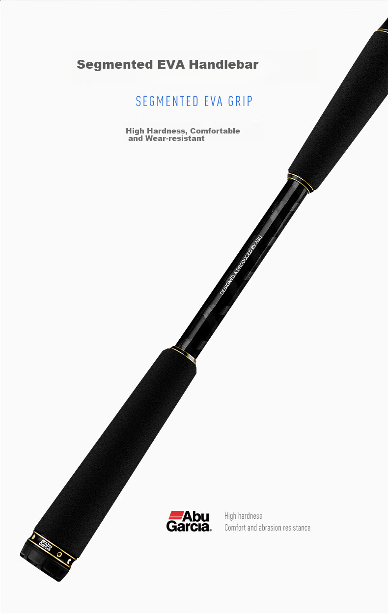 ABU GARCIA Second Generation Thunder Rod Heavy Action Black Lure Rod, 2.29 Meters [Single Rod], Gun Handle, XXH Actio 12