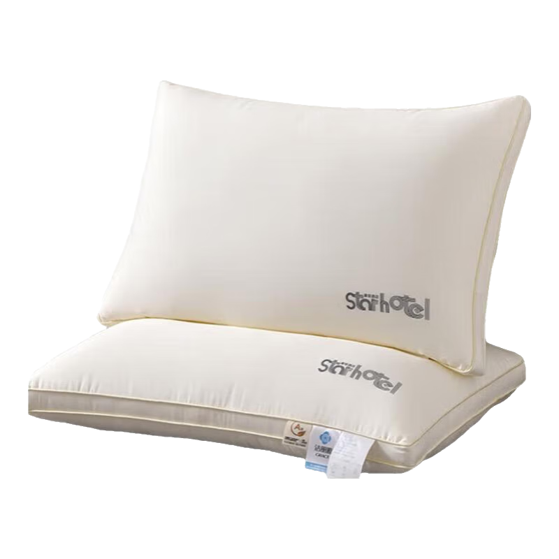 Grace Pillow, A-Class 7A Antibacterial Pure Cotton Hotel High Pillow Core, Single Person One Piece, 45*70cm