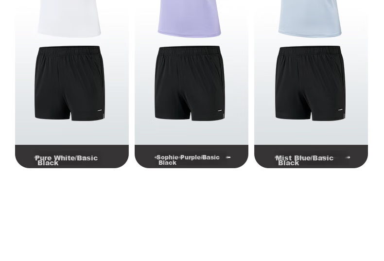 361° Women's Running Outfit Set, Summer New Casual Short-Sleeve Shorts Two-Piece Set 662414001H-4 64