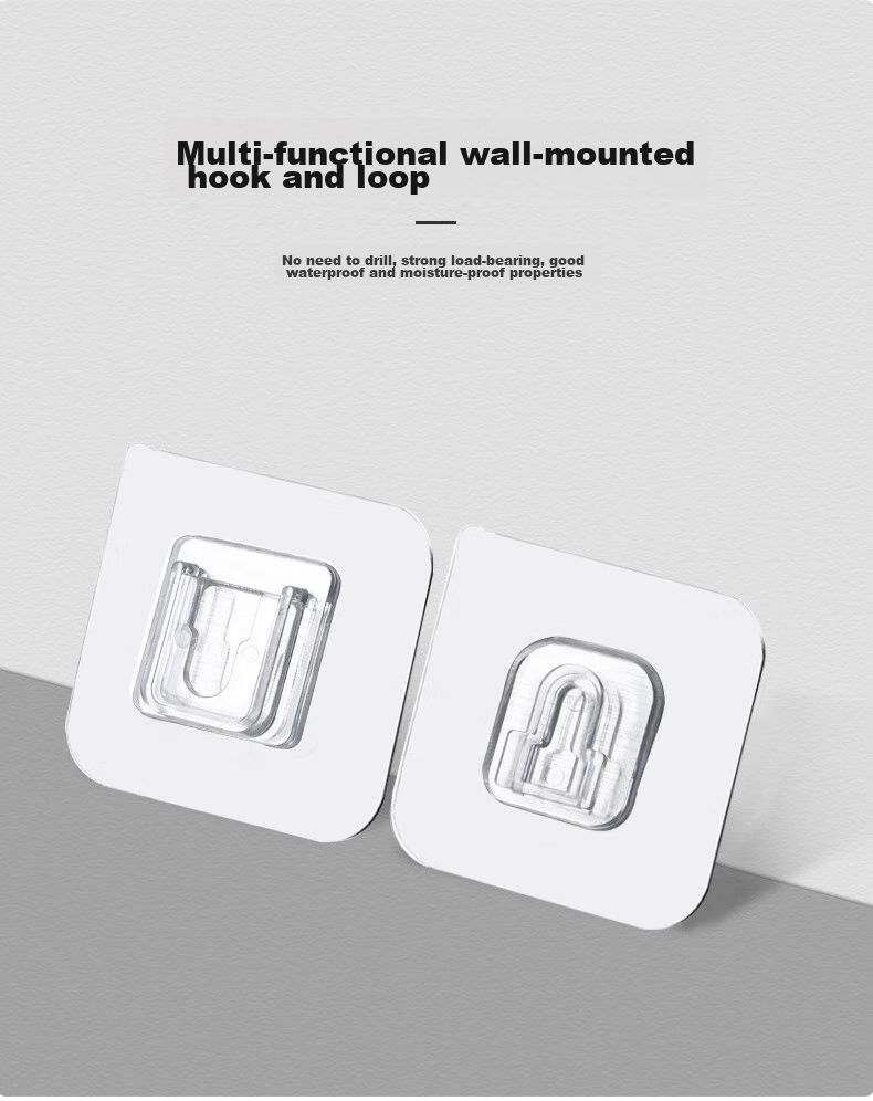 Chaoji Jia Pin, Strong Adhesive Hook without Drilling, No Trace Adhesive Hook, Power Strip Fixer, Router Hook, Super Strong Adhesio 1
