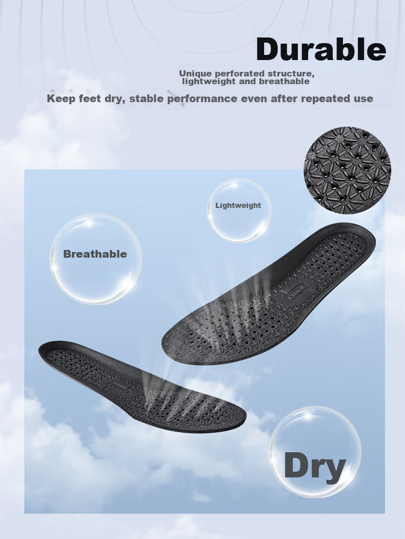 JOMA Full-Length Cushioning And Rebound Sports Insoles for Soccer And Basketball, Non-Slip Breathable Athletic Foot Pads, Black, Size 45 7