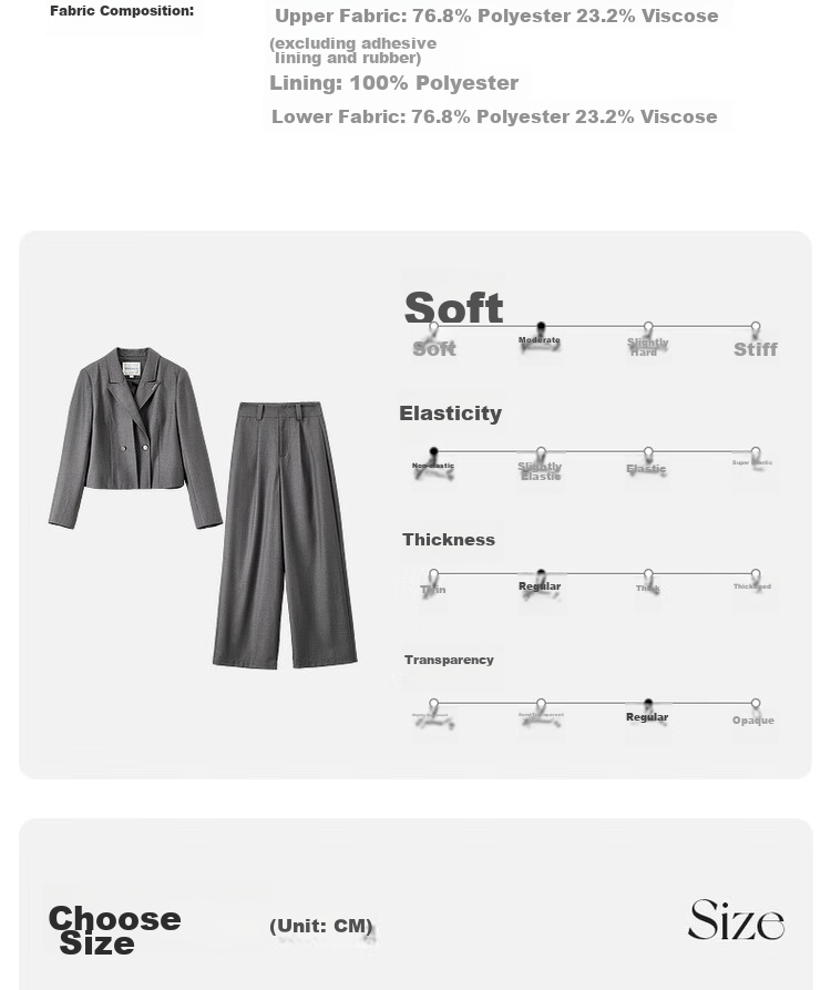 Sentubila Professional Interview Suit Set for Women, Spring And Autumn Style, Formal Wear, High-End Small Suit Outfit, Complete Set, Gray, S 10