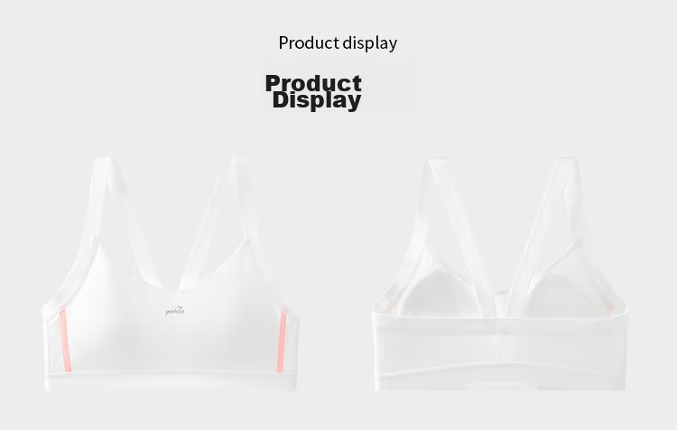 YEEHOO [Mesh Quick-Dry Fixed Cup] Girls' Underwear, Breathable, for Teenagers Aged 12-16, Second Stage Bra 15