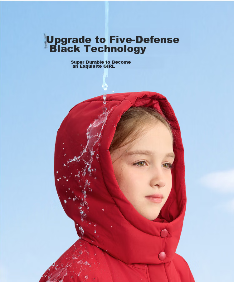 DISNEY Children's Clothing, Girls' Five-Proof Antibacterial Anti-Static Mid-Length down Jacket, Winter 2024, DB441KE33, Purple, Size 120 5
