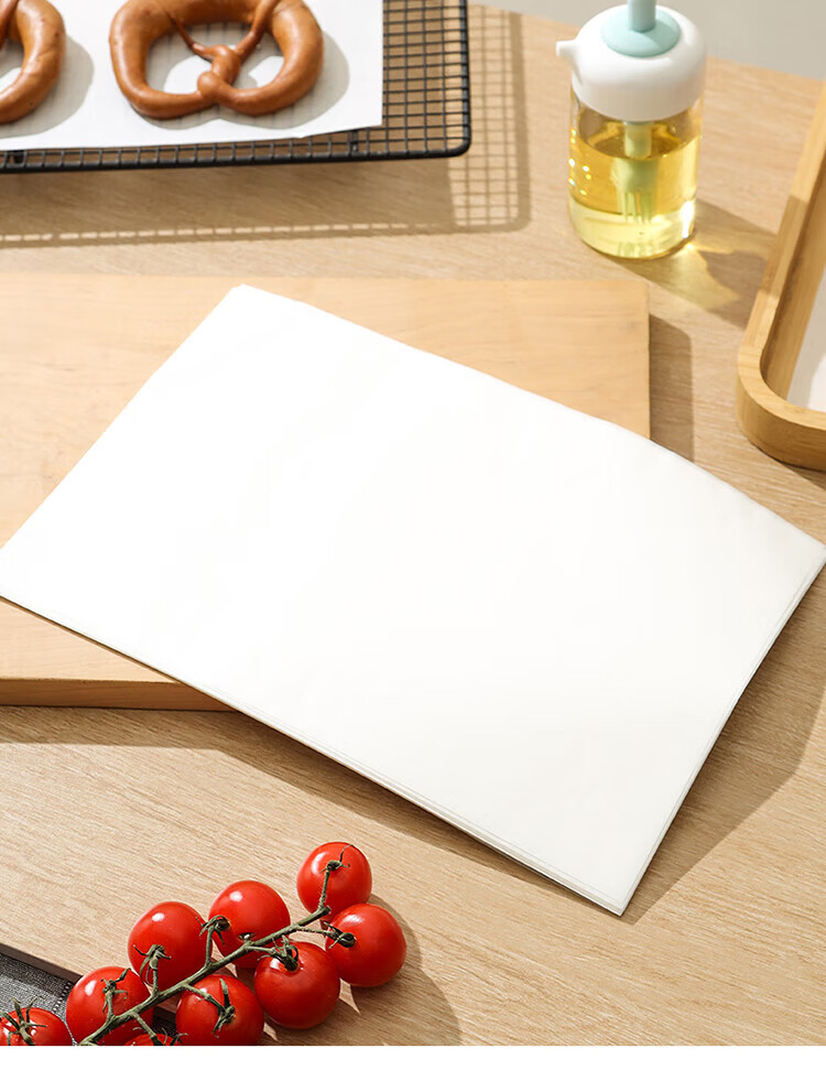 Maxcook Silicone Paper for Air Fryer, Barbecue Baking Paper, Steamer Paper, Baking Tray Paper, 25cm, 50 Sheets MCPJ4481 2