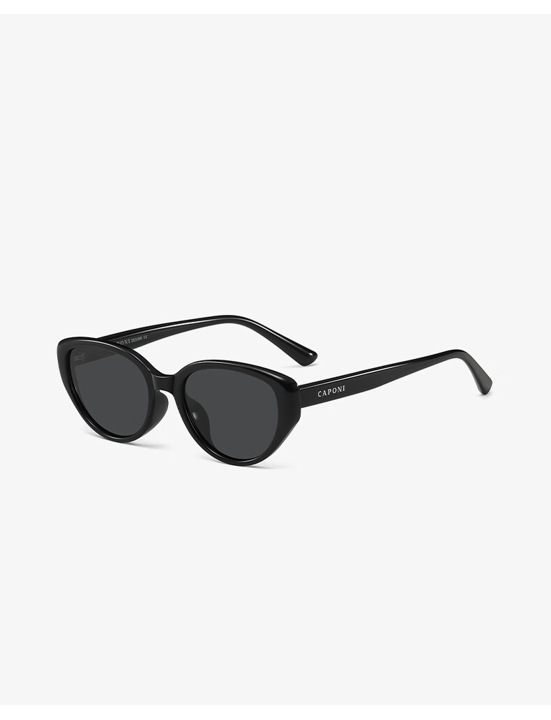 CAPONI Cat Eye Sunglasses for Women, Polarized, Suitable for Nearsighted Drivers, UV Protection, Sun Protection, Small Frame, Retro Style, Slimming And Fashionable 13