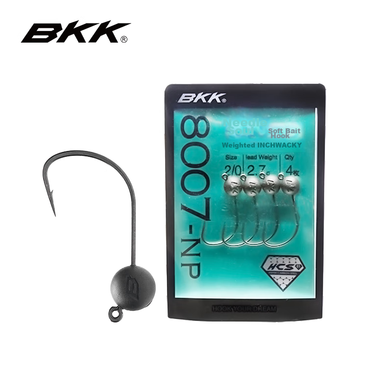 BKK 8007NP Weighted Lure Hook, Soft Bait Hook, Downrigging Hook for Mandarin Fish And Bass