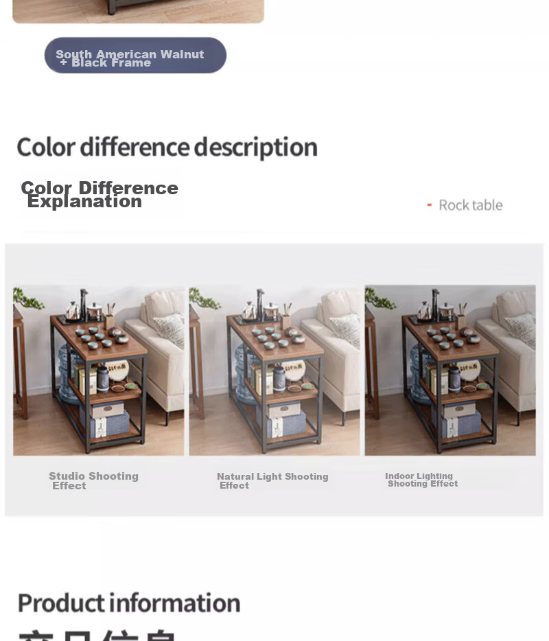 OLENOUFENG Side Table, Small Apartment Coffee Table, Sofa Side Cabinet, Tea Table, Home Storage Rack, Simple Storage Shelf, Floor-Standing Storage Rack 17