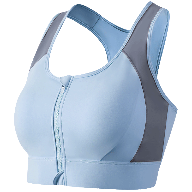 361° Plus Size Sports Vest Shockproof Anti-Sag Front Zipper Yoga Bra Fitness Plus Size Women's Sportswear