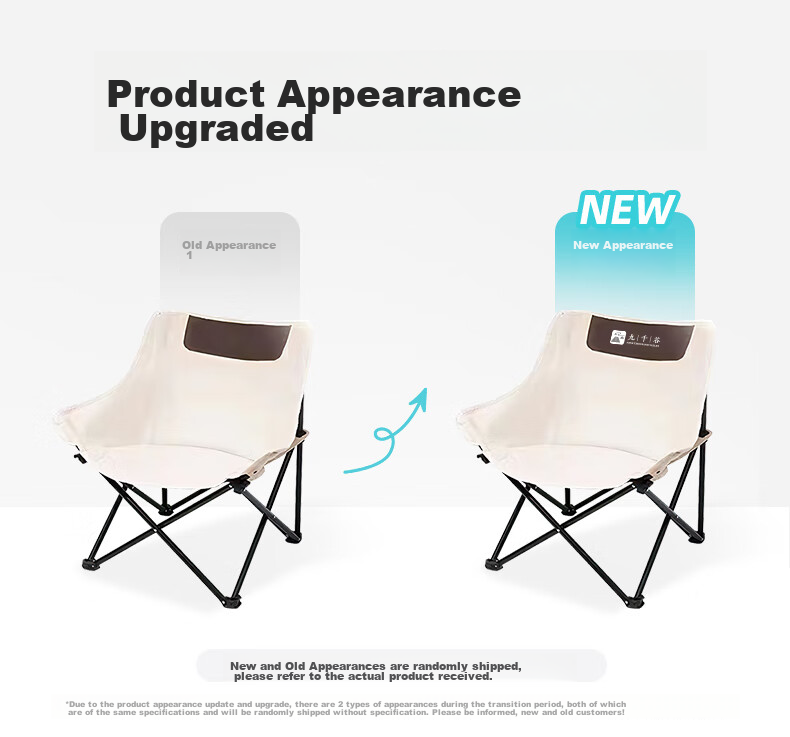 Jiuqiangu Outdoor Portable Folding Chair, Camping Lounge Chair with High Backrest, Director's Chair, Fishing Stool 2822 2