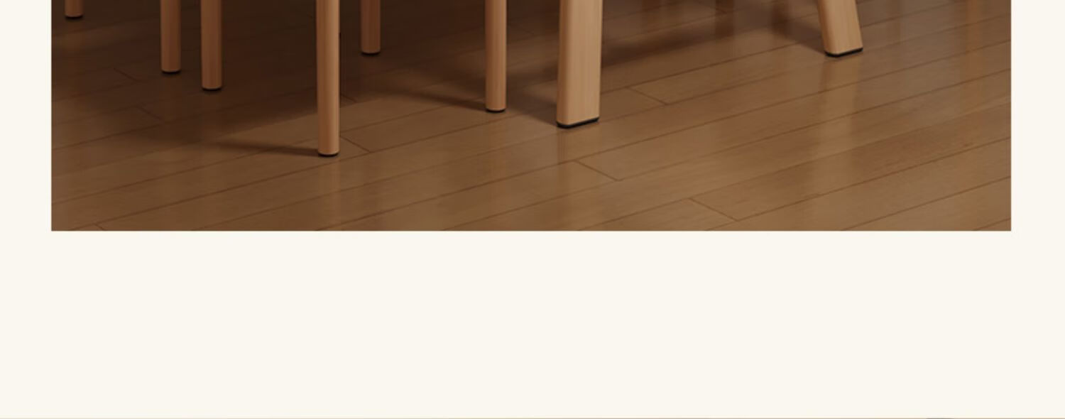 Qianxihuafu Dining Table, Light Luxury High-End Home Dining Table, Small Apartment Simple Table, Rental House Small Restaurant Table, Warm White Color, 100 4