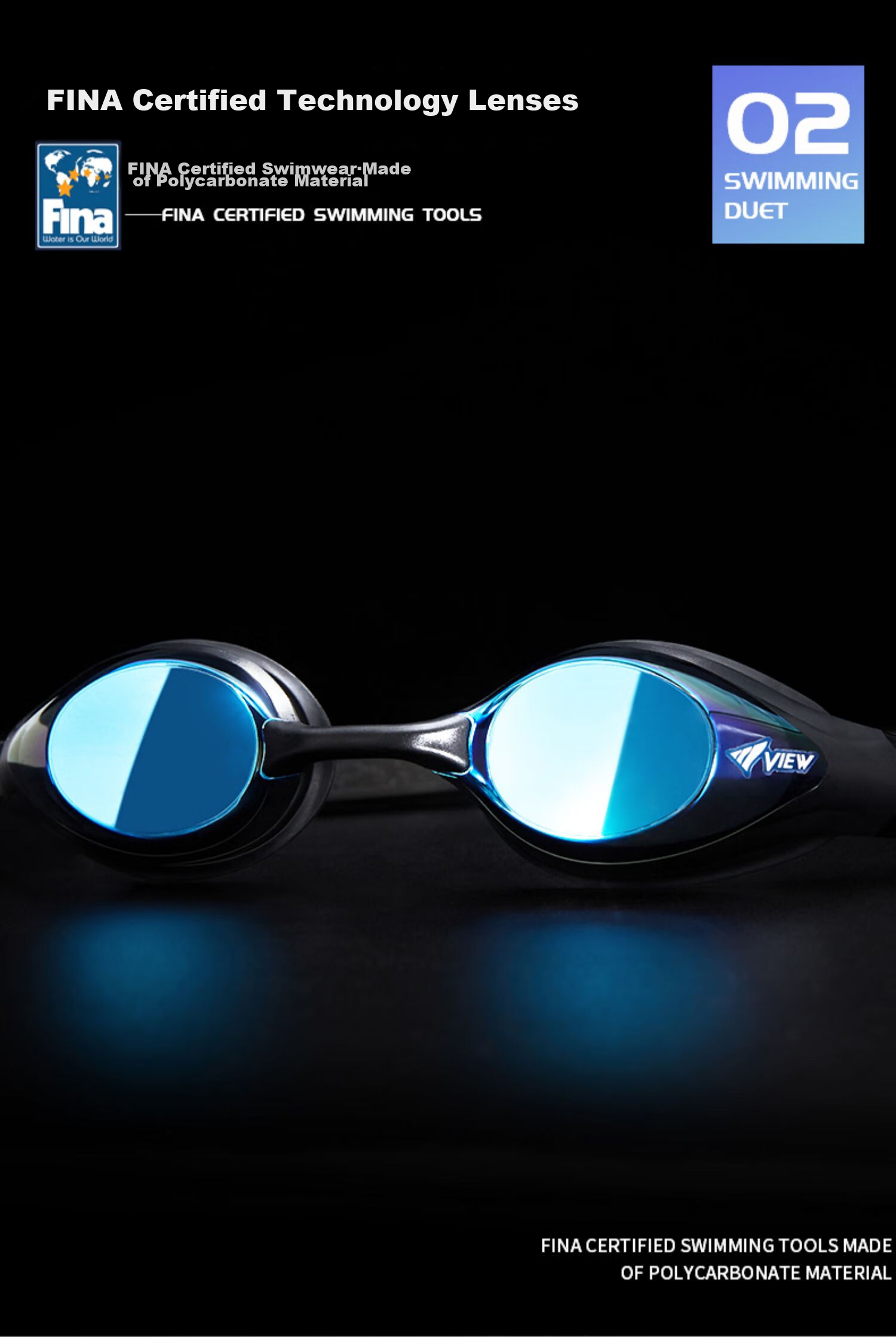 View Competitive Swimming Goggles for Men And Women, High-Definition Anti-Fog Waterproof Professional Anti-Pinch Diving Equipment 2