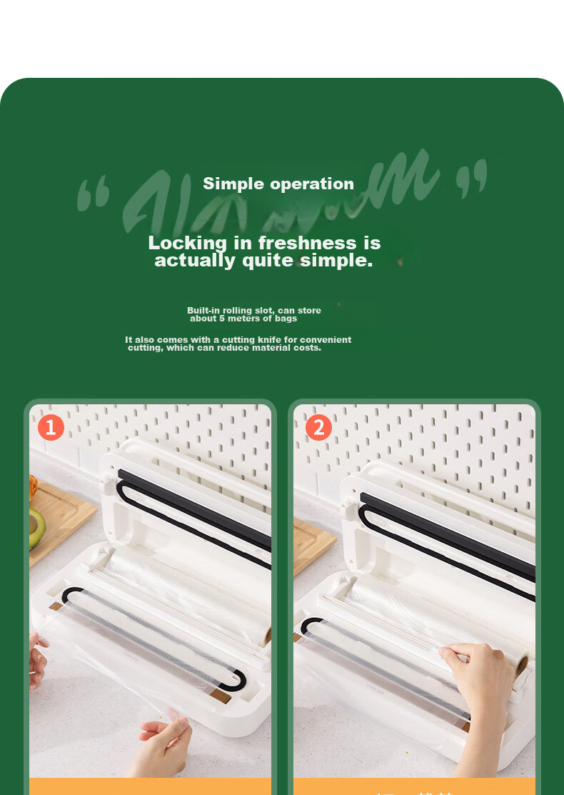 Deli Home And Commercial Vacuum Sealer, Small Vacuum Packaging Machine, Food Sealing Machine, Fully Automatic Vacuum Machine, Wet And Dry Dual-Use Vacuum Preservation Sealing Machine LM666 10