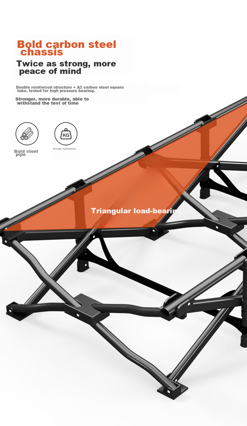 Nanjiren Folding Bed, Single Bed, Office Nap Bed, Hospital Accompanying Bed, Portable Lounge Chair, Outdoor Camping Bed 3