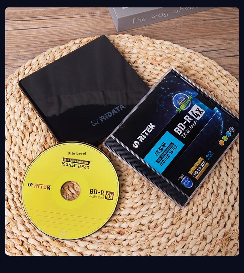 RITEK BD-R XL 200GB Recordable Blank Disc / Dual-Sided Recordable Blu-Ray Disc / High-Capacity Blu-Ray Disc, Single Disc in Box 15