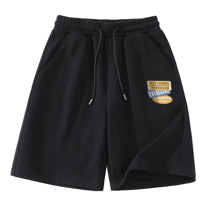 Baleno Men's Summer American Style Simple Trendy Loose Cotton Five-Point Shorts Breathable Large Size Casual Pants