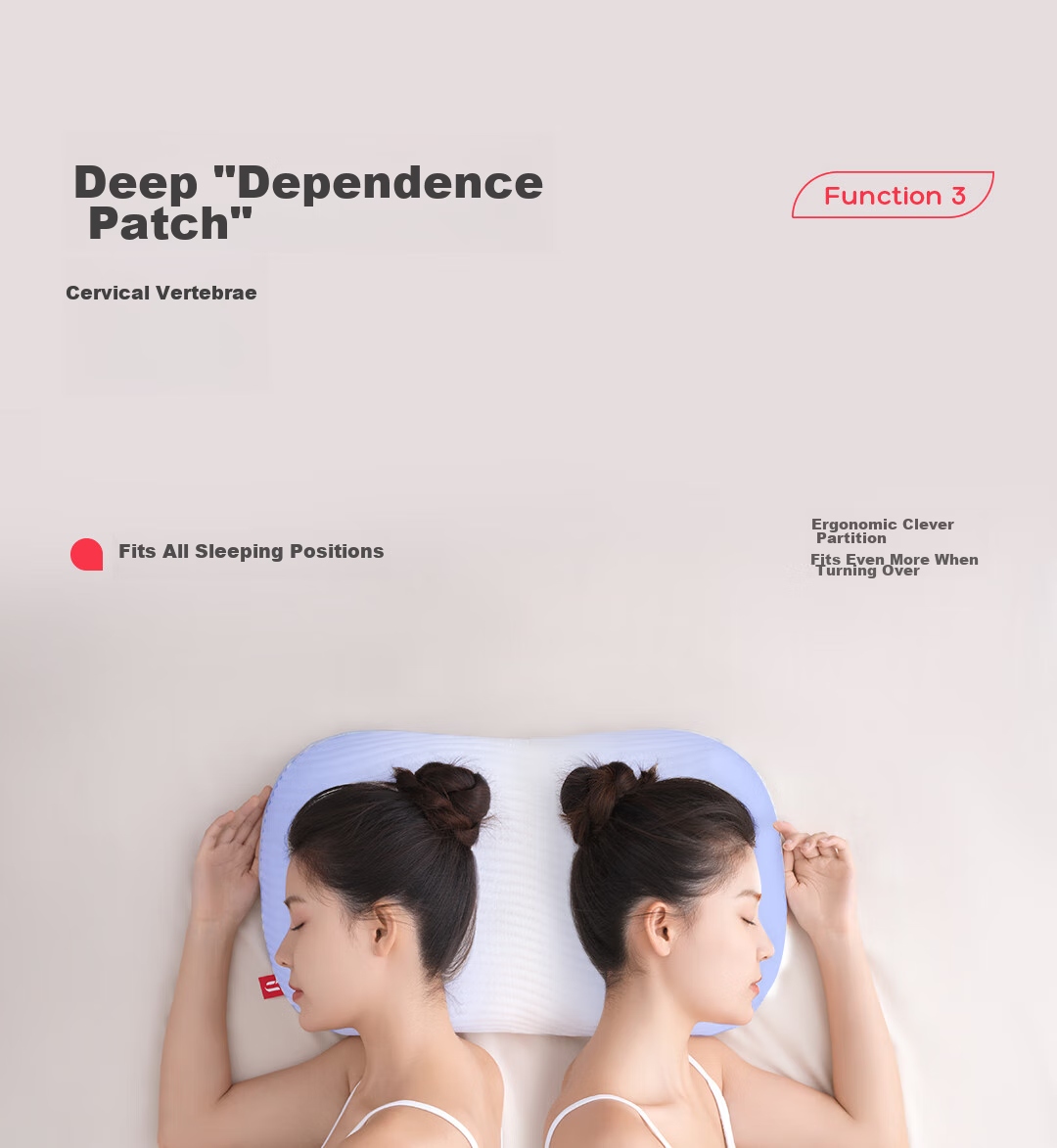 Caihongyoupin Latex Pillow, Imported Natural Latex Cervical Pillow, Class A Fabric Pillowcase + Pillow Core, Cat Belly Style, ZRM-W 9
