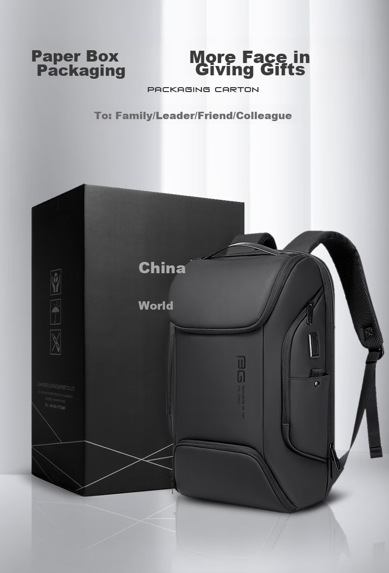 Bange Business Backpack for Men, Travel And College Student Schoolbag, Gift, Casual Travel Backpack, 17-Inch Laptop Bag, 7267 Gray 3