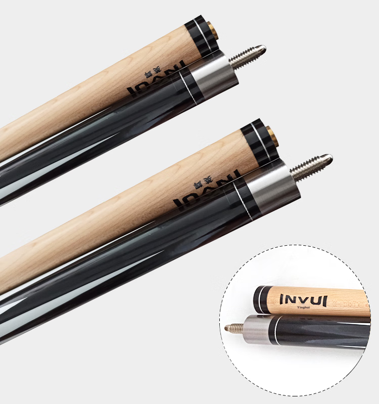 INVUI Pool Cue, Large Tip, Chinese 8-Ball Cue, Nine-Ball Cue, American-Style Large Tip Cue, Detachable Billiard Cue, Two-Piece Cue Z-02 4
