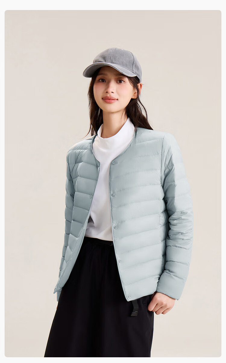 SNOWFLYING 2025 Autumn New Korean Slim Fit Basic Casual Short Down Jacket 4