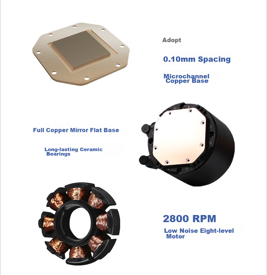Thermalright Frozen Magic 360 WHITE ARGB V2 All-In Liquid Cooler with Full Metal Mounting Brackets FM360 WHITE ARGB V2 7