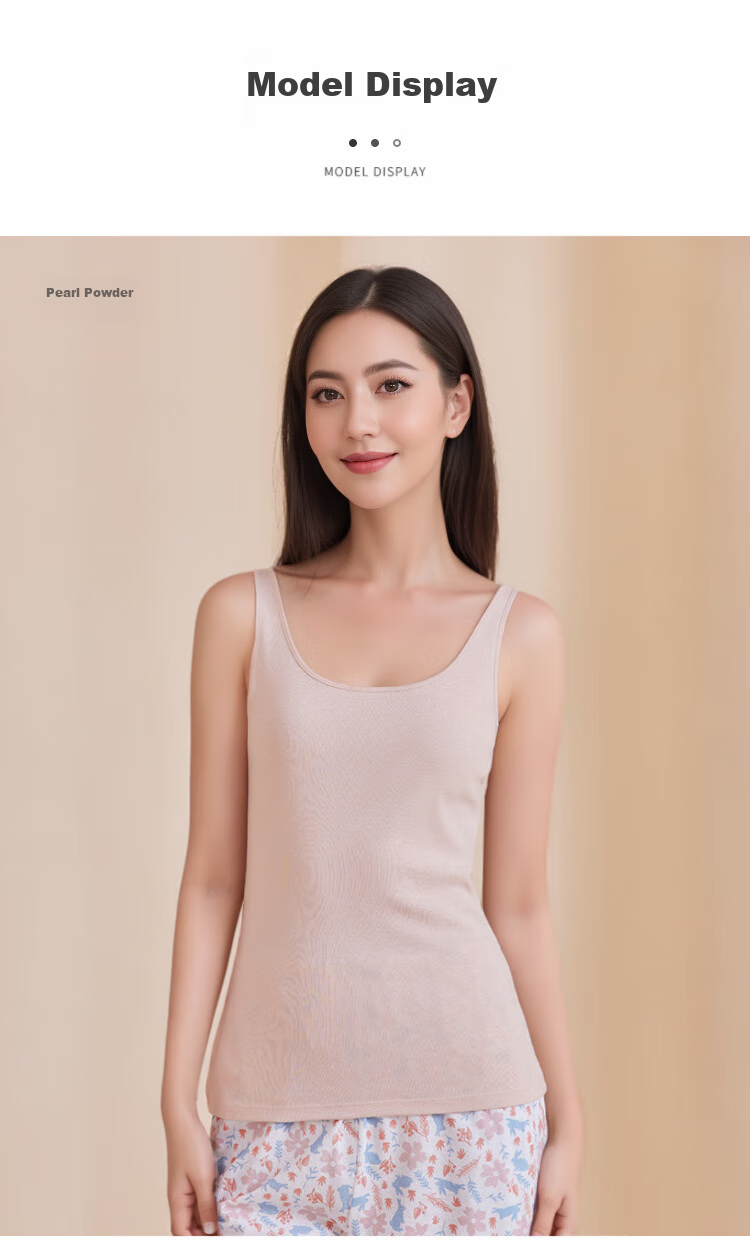 Yiershuang [3A Antibacterial] Women's Ribbed Tank Top Slim-Fit Undershirt, 1 Piece 18