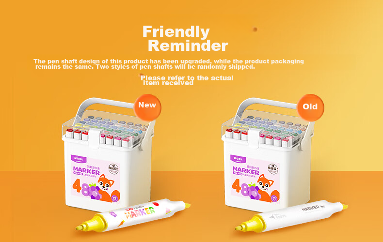 M&G Stationery, 36 Colors Food-Grade Water-Based Markers, 30% Extra Safe, Children's And Student Triangular Dual-Tip Watercolor Pens, Drawing Brushes, Birthday Gift, APMV0977 1